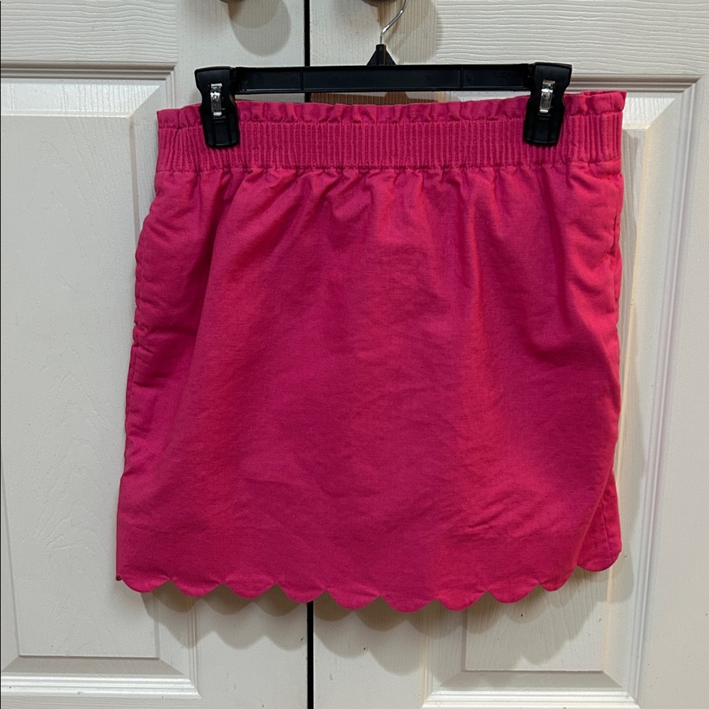 J by J. Crew Bright Pink Scalloped Skirt